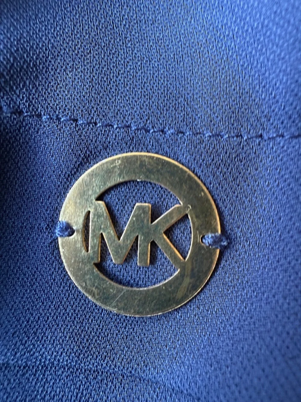 Michael Kors Dark Navy Layered Sleeveless Tank